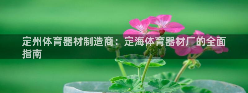 尊龙凯时平台入口：定州体育器材制造商：定海体育器材厂