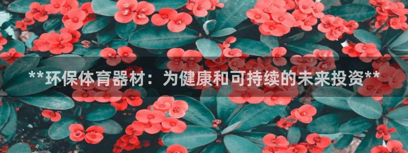 尊龙人生就是博旧版网址：**环保体育器材：为健康和可