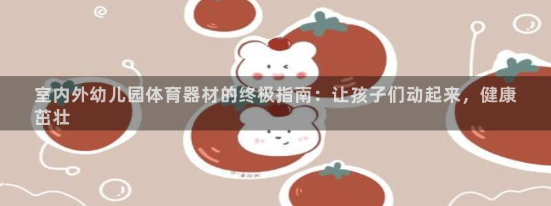 尊龙凯时官网平台：室内外幼儿园体育器材的终极指南：让