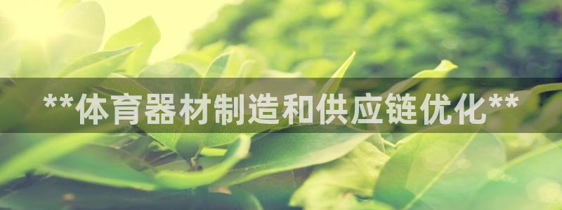 尊龙百度百科：**体育器材制造和供应链优化**