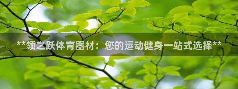 尊龙d88官网准认来就送38：**领之跃体育器材：您